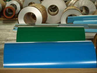 Production process and application of color coated aluminum coil